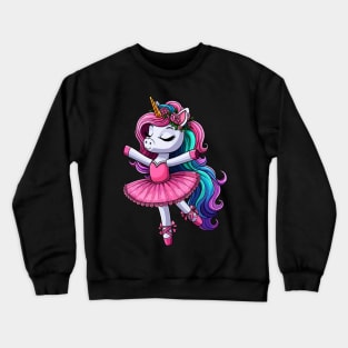 Ballet Unicorn Ballerina Crewneck Sweatshirt